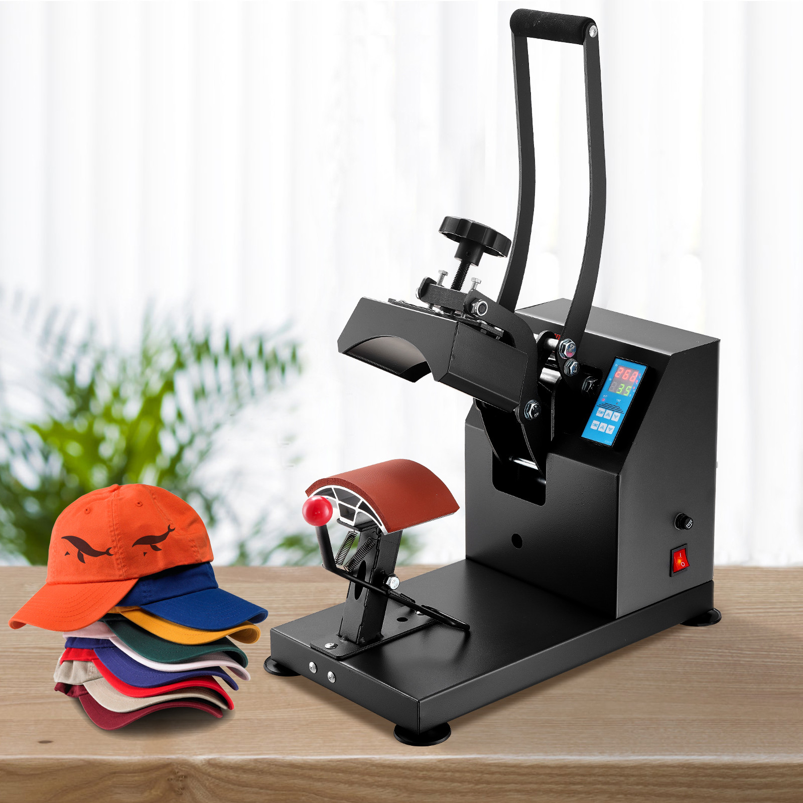 Heat Press 5.5″x3.5″ Cap Hat Digital Transfer Sublimation Printing Machine DIY