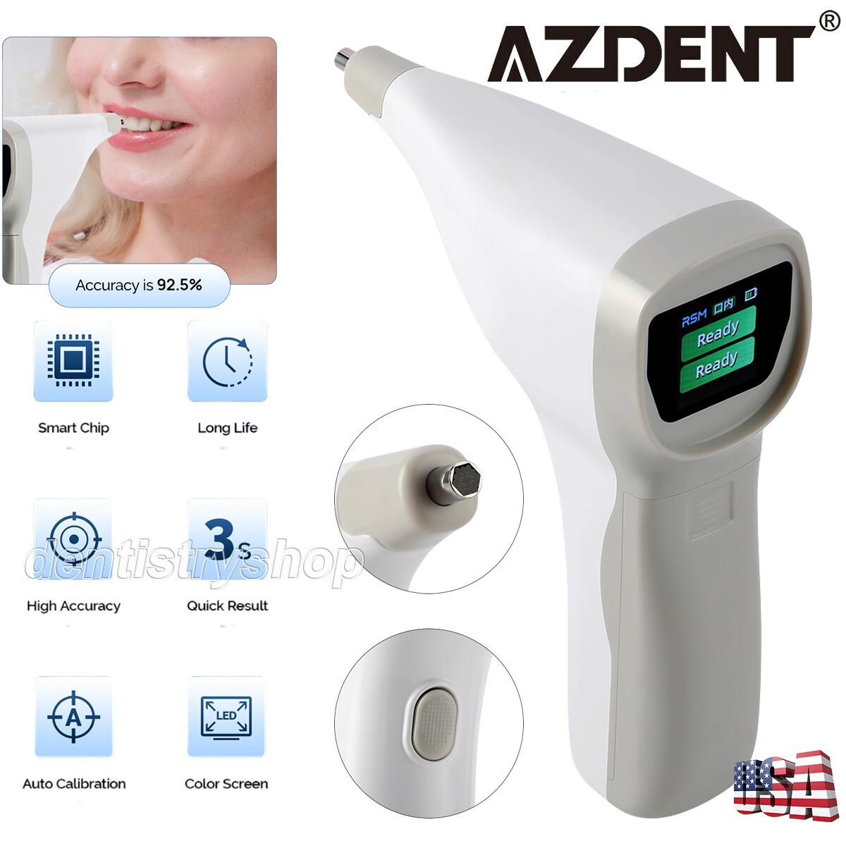 Dental LED Digital Shade Guide Colormeter Teeth Tooth Color Comparator Machine