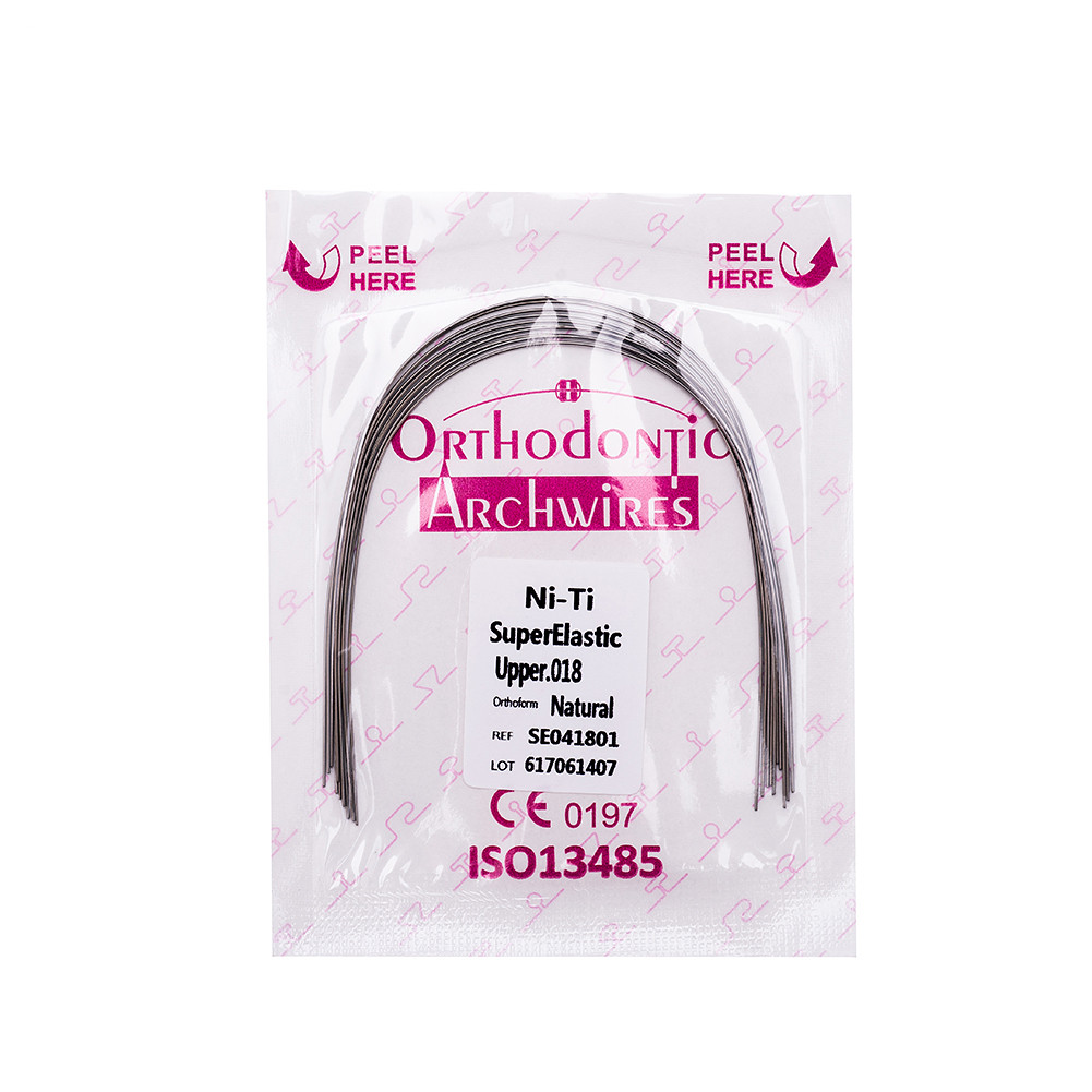10Pk Dental Ortho Super Elastic Niti Arch Wires Round Upper/Lower Brace Archwire
