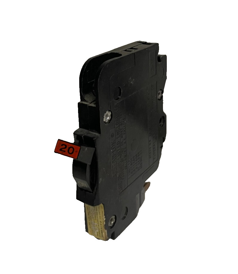FPE Federal Pacific 1-Pole 20A NC Breaker Stab Lok HACR Half Size Half-Inch
