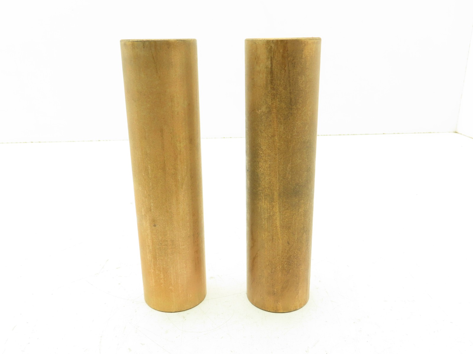 SCS-813-6 Sintered Bronze Oiled Bar Stock Brass Sleeve 1″x1-5/8″-6-1/2″ Lot of 2