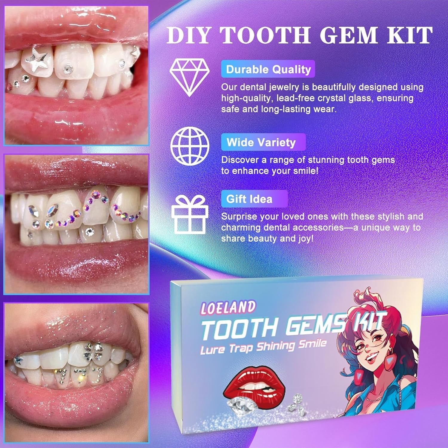 Ultimate DIY Tooth Gem Kit – 247 Crystal Gems for Stunning Smile Transformations