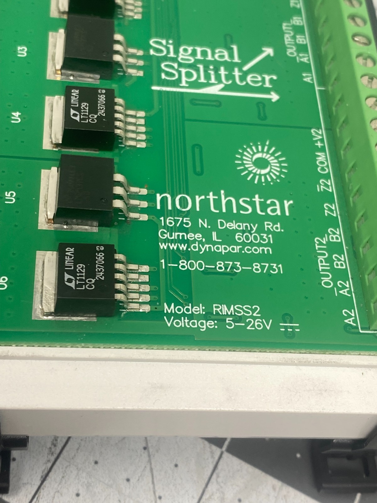 NorthStar Dynapar RIMSS2 Encoder Signal Splitter 4-26 VDC DIN Rail Mount Tested