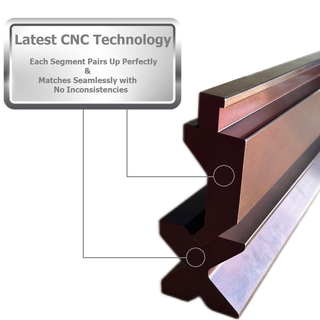 NEW 8 ft. American Type Press Brake Punch (Height: 3.03″) & 4-Way Die (2.36″sq)