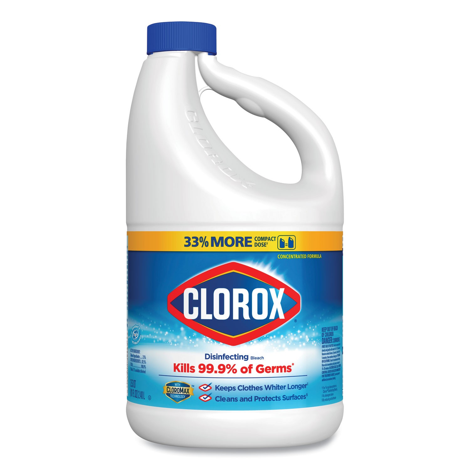 REGULAR BLEACH WITH CLOROMAX TECHNOLOGY, 81 OZ BOTTLE, 6/CARTON