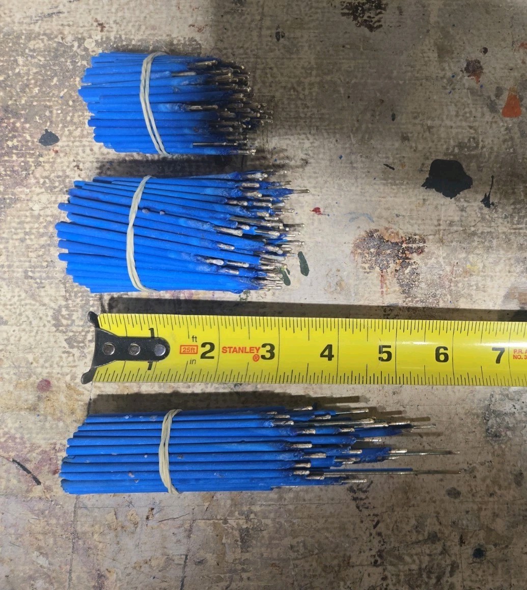 Partially Used, Harris Safety-Silv 45, Flux Coated Silver Solder 45F3184 1/16 in