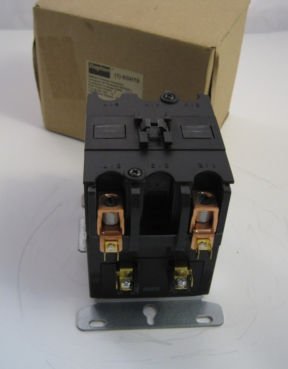 DAYTON 2 Pole 75A 208-240 Volt Coil Definite Purpose Contactor (2NO) – 75FLA –