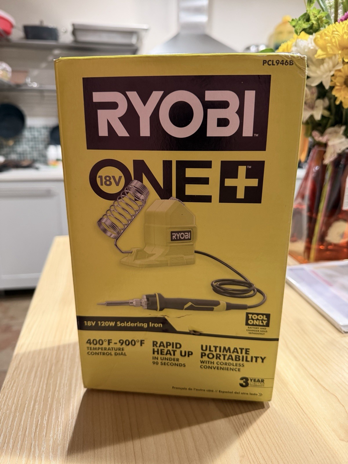 *Sealed/New* PCL946B RYOBI 18V ONE+ 120W Cordless Soldering Iron (Tool Only)