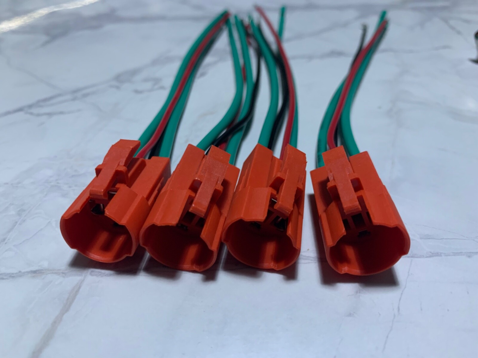 4 Marine Red LED Push Switch Momentary Ring Button Ultra Flush Power Switch 19mm