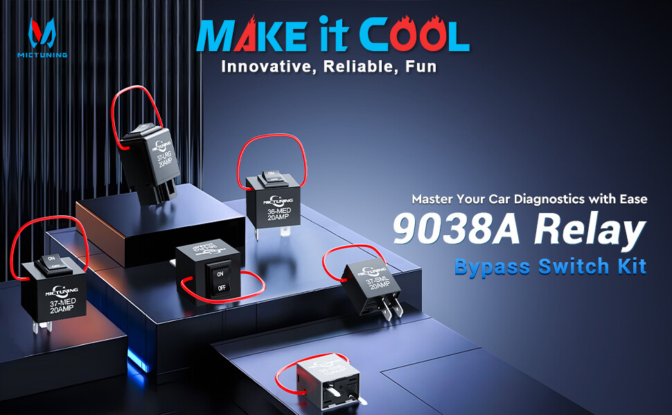 9038A Relay Bypass Switch Kit Amp Loop, Relay Tester Diagnostic Scan Tool Switch