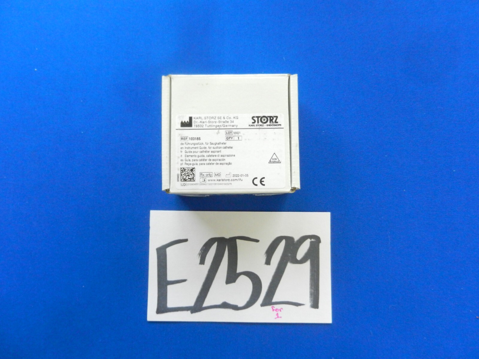 E2529 ***NEW*** Storz 10318S Instrument Guide for Suction