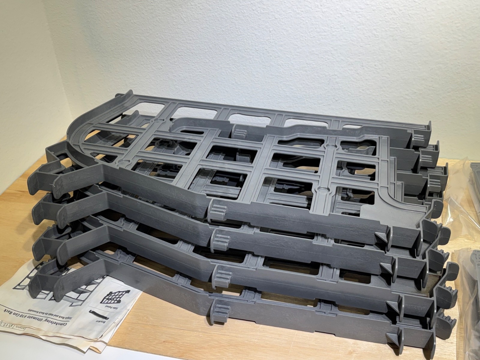 Lot of (4) Cambro UCR10AR8580 Camshelving® Ultimate #10 Can Single Add-On Racks