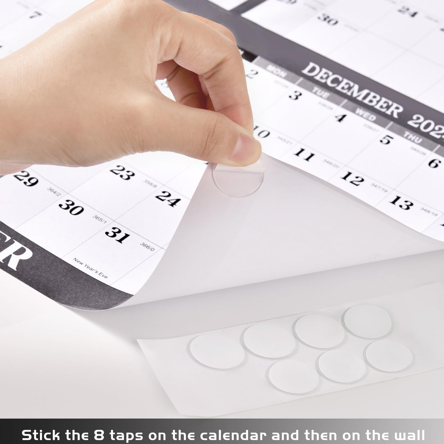 2026-2027 Yearly Wall Calendar – 26-27 34.3″ x 22.8″, gray