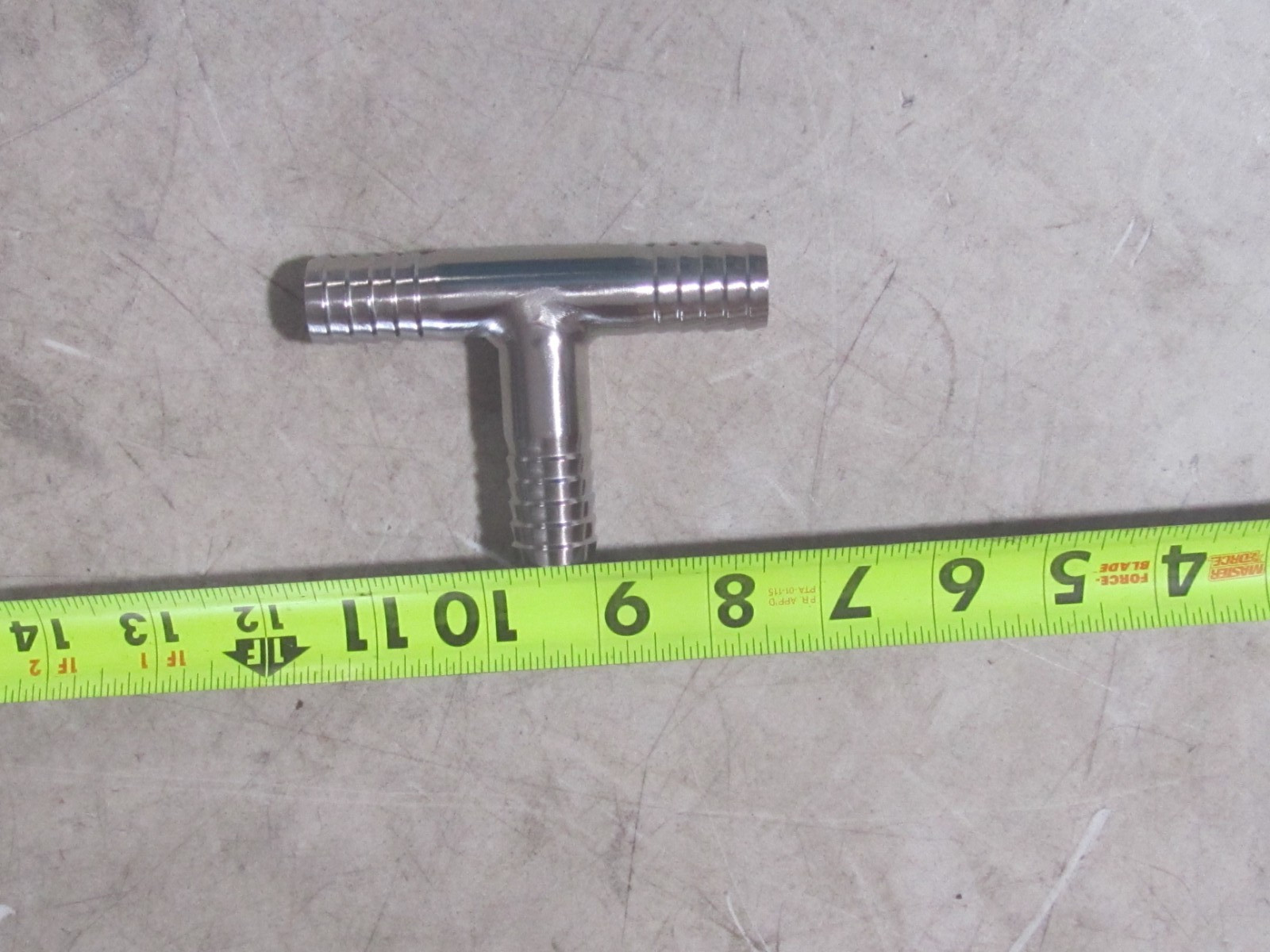 NEW 304 Stainless Steel 3/4″ 20MM Hose Barb 3 Way Tee T Shape Barbed Fitting