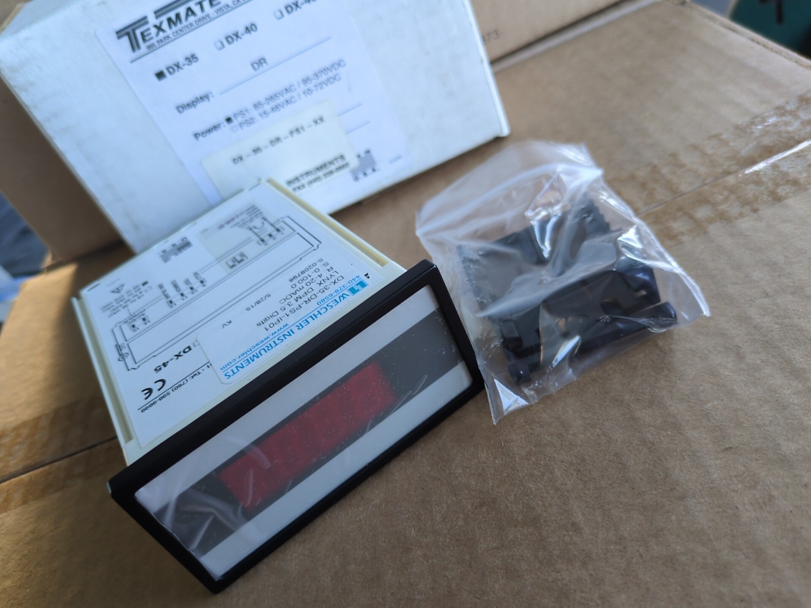 WESCHLER DX-35-DR-PS1-IP01 PANEL METER DX35DRPS1IP01 TEXMATE DX35 NEW