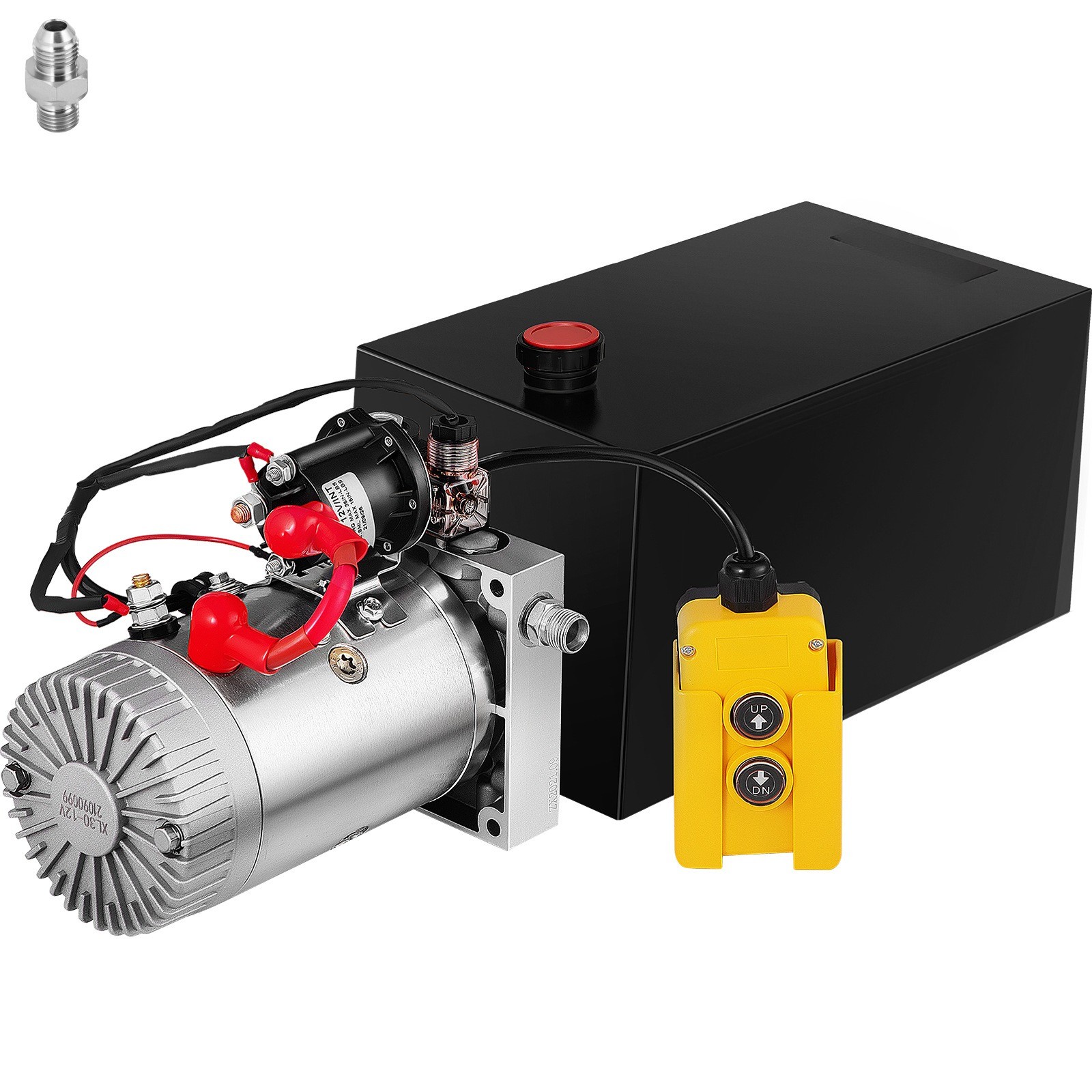 10L Vehicle-Mounted Hydraulic Pump 10-Quart Single-Acting Hydraulic Pump 12VDC