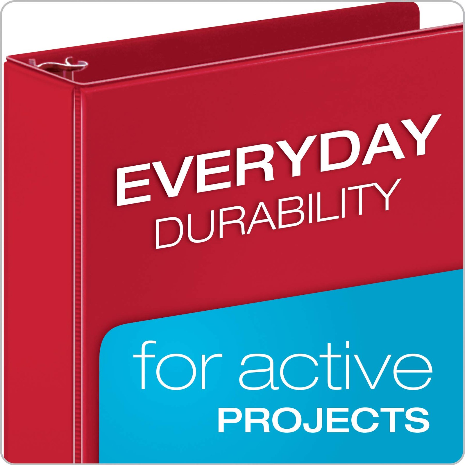 Cardinal 3 Ring Binders, Binders for School and Office, 2 inch, Assorted