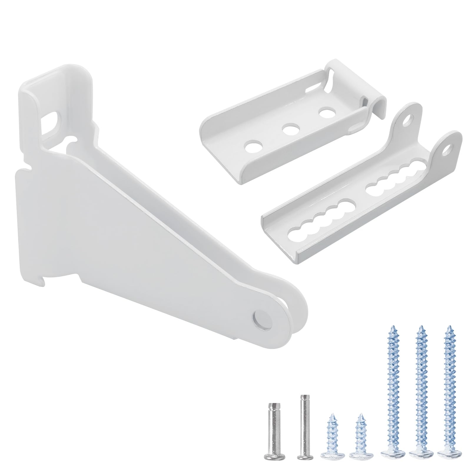 Storm Door Closer Bracket in White Color for Larson Pella Anderson emco