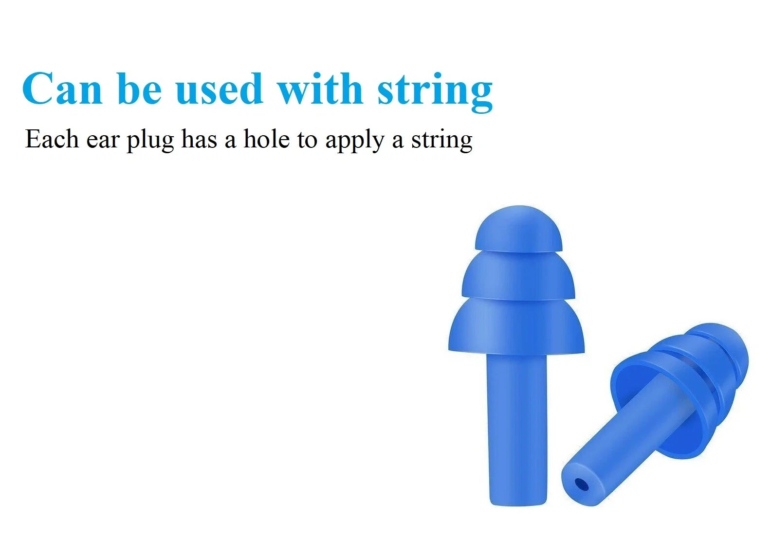 1Pair Ear Plugs Sleeping Noise Cancelling Reusable Silicone Sound Block Earplugs
