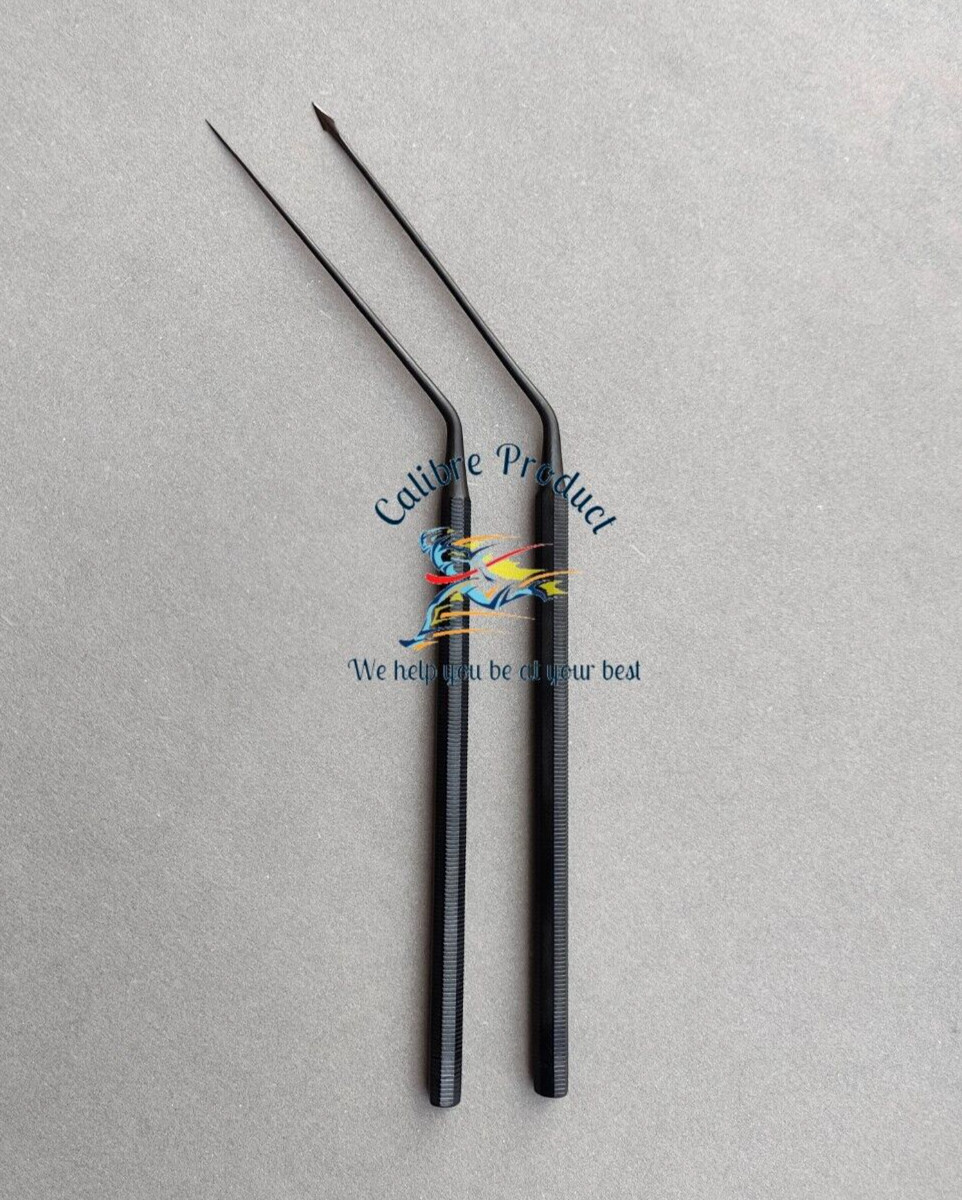 Wullstein Needle & MYRINGOTOMY Knife Angled Black Micro Shea Ear Operation ENT