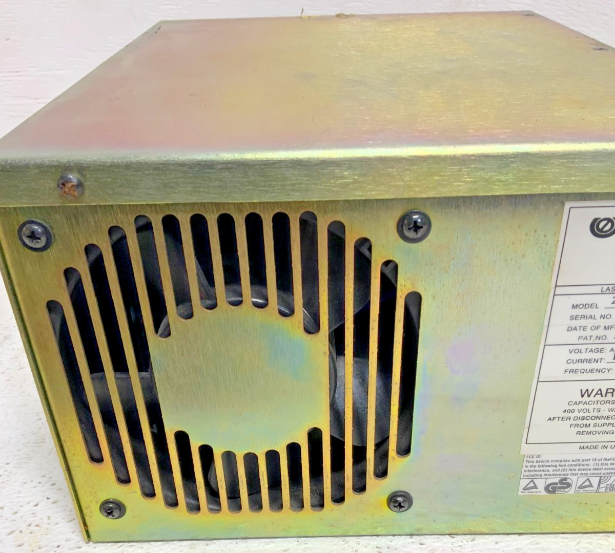 JDS Uniphase 2114P-20SLMD W JDS 2214R-40MLA Continuous Wave Argon Laser Head