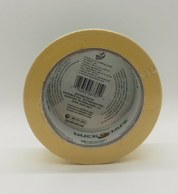 Duck Colored Duct Tape – 1.88″ Width X 60 Ft Length – 1 / Roll – Yellow New!