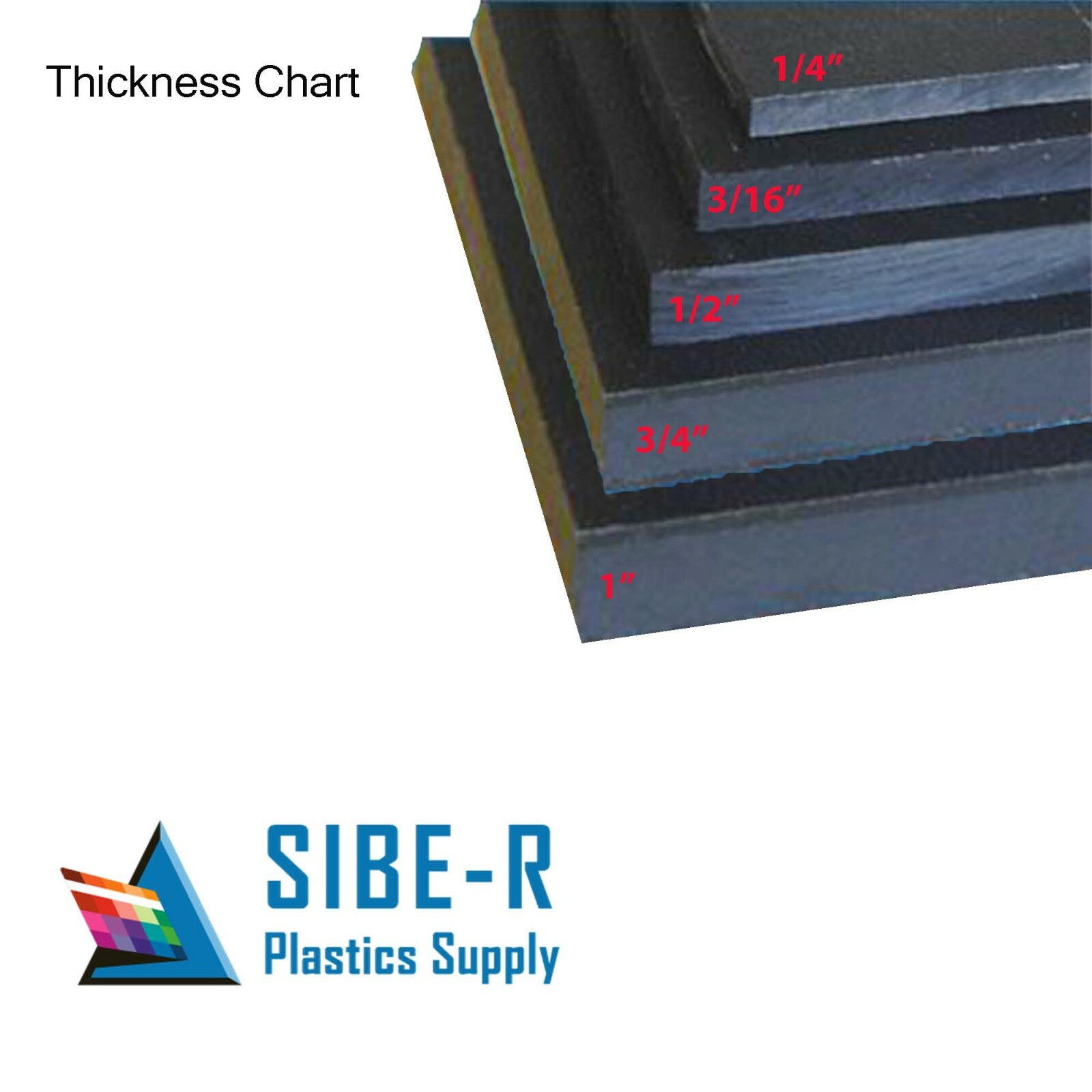 HDPE Marine Board Plastic Sheet – 1/2″ Thick (12mm) – Black – 24″ x 36″