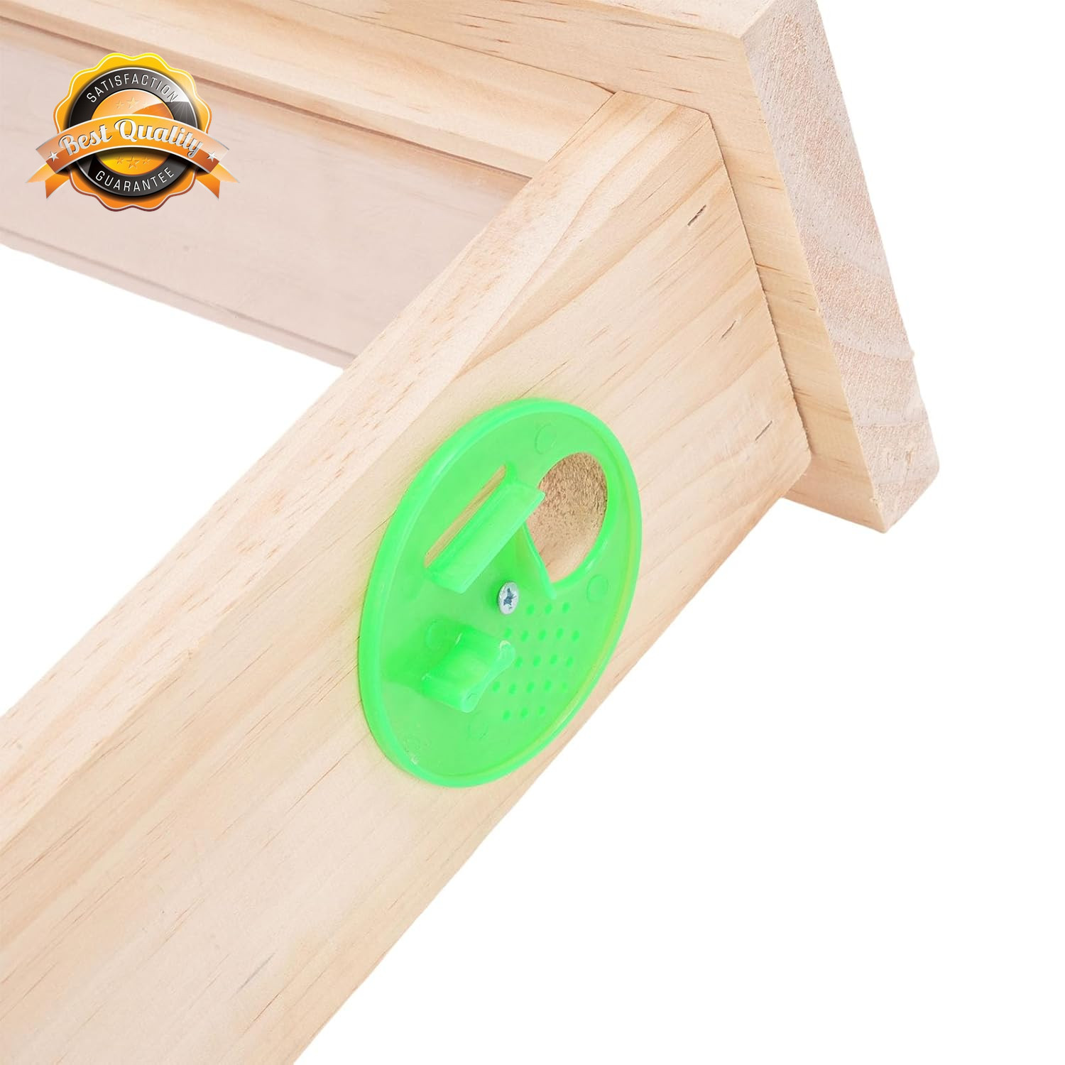 Bee Breeding Observation Box Acrylic Wooden Beehive Frame Vents 21.7In