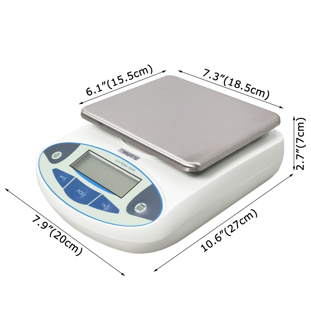 Weighing Electronic Balance High Precision Multifunction Lab Digital 30kg/0.1g