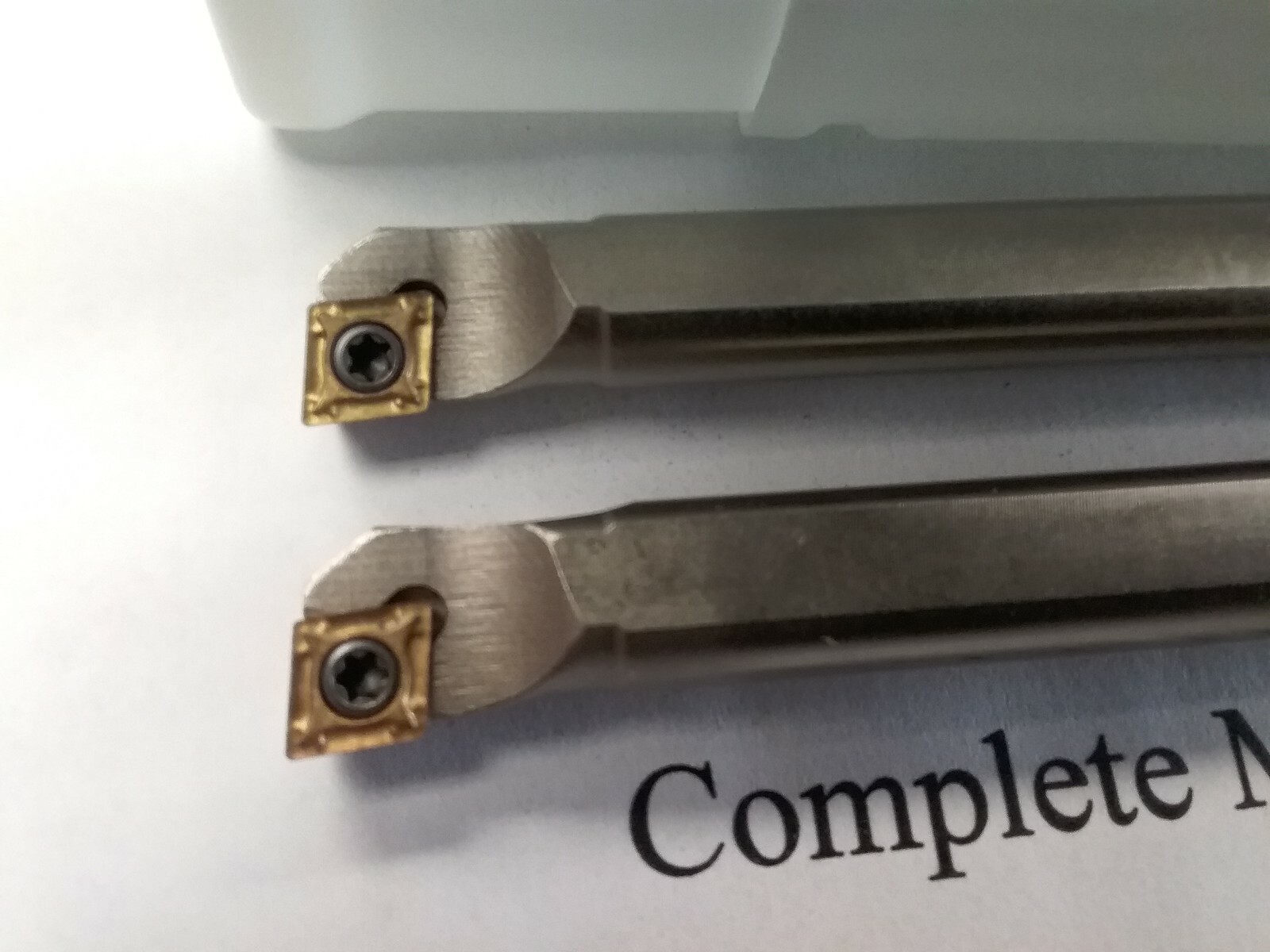2pcs 3/8″ Indexable Boring Bar, S06-SCLCR2, 3/8×6″ OAL w.CCMT Insert, 1004-IDX38