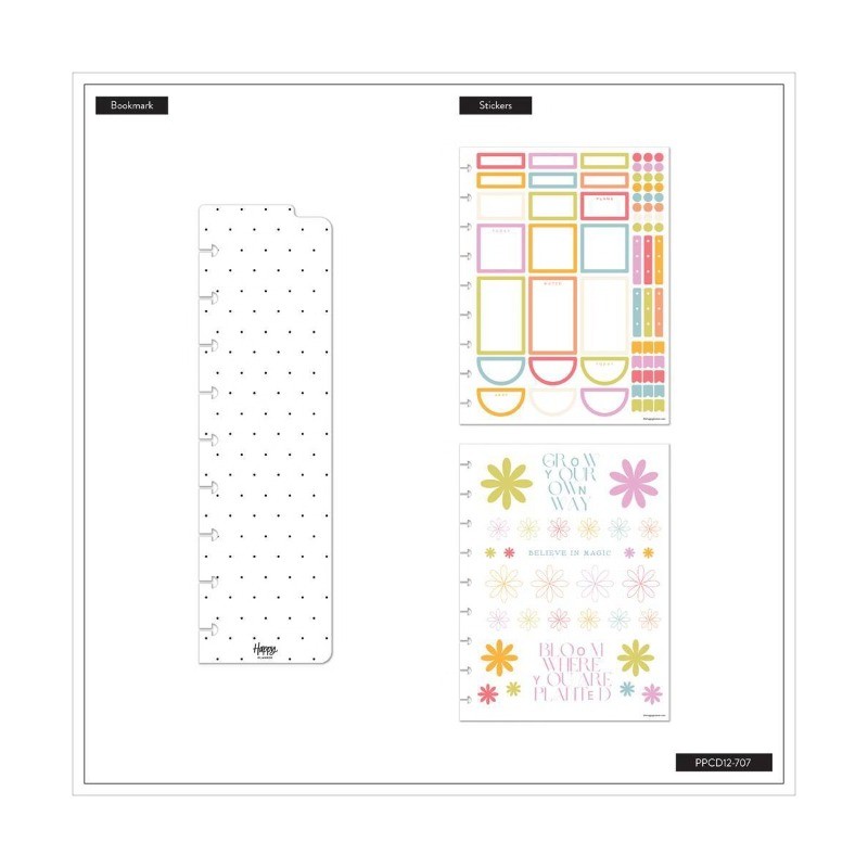 Happy Brands 7″x9.25″ Blurred Fleurs Coral Classic 2026-2027 12 Month