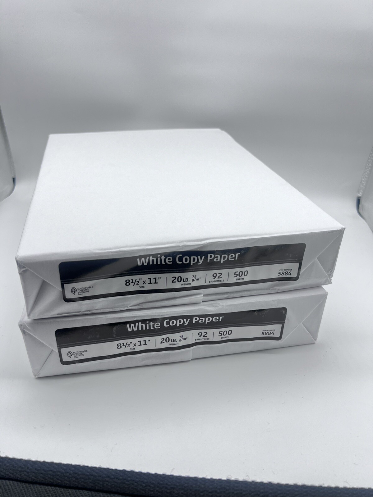 White Copy Paper 8 1/2 X 11, 500 Sheets Each Total 1000, 92 Brightness – 2 Pack