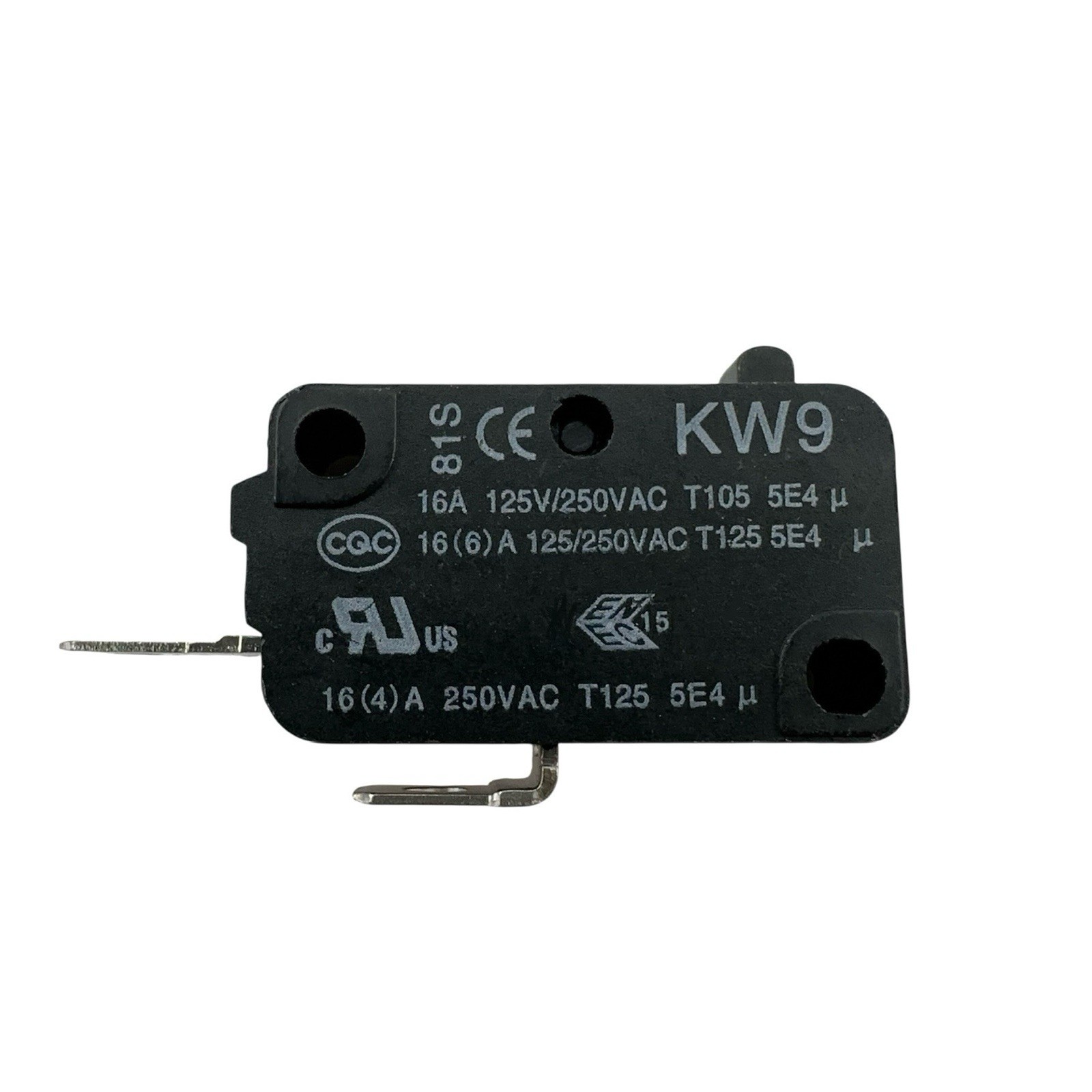 2Pcs – QiAOH KW9 Micro Limit Switch 2-Pins 16A 125/250VAC Normally Open
