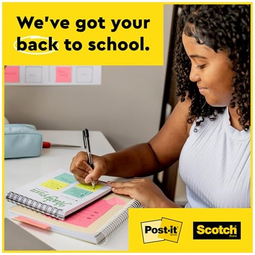 Post it Super Sticky Notes Value Pack 6 Pads 3×3 2x Stickiness Energy Boost C…