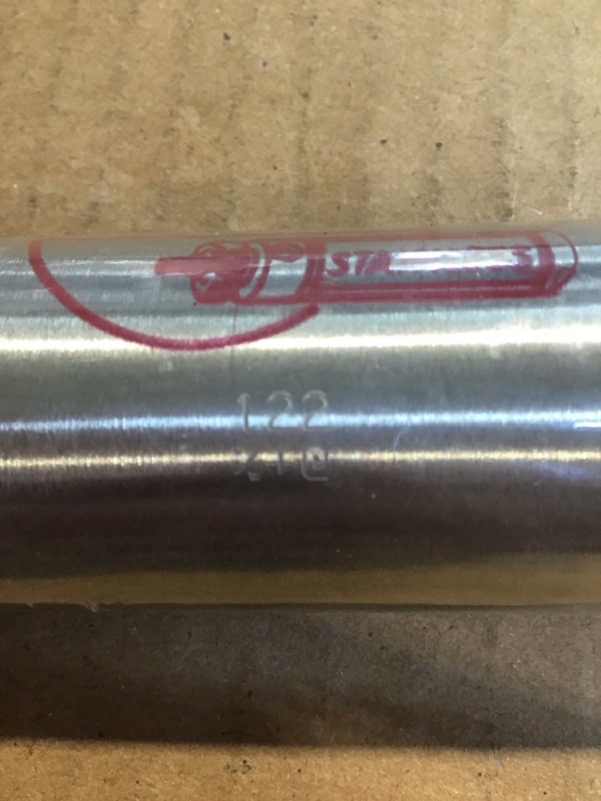 BIMBA 122 PNEUMATIC CYLINDER 1-1/4″ BORE 2″ STROKE, SINGLE ACTING, NEW NO BOX