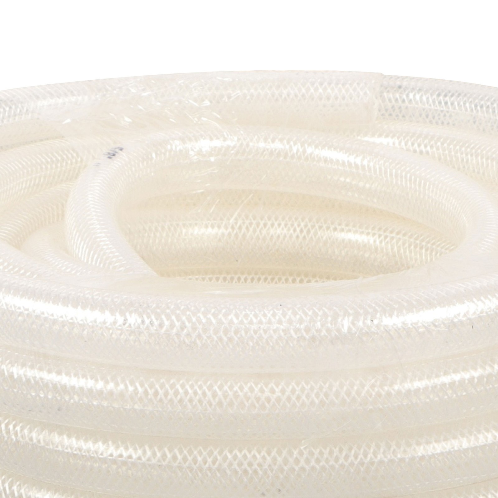 5/8″ ID x 7/8″ OD 50ft High Pressure Clear Braided PVC Hose, Heavy Duty Flexible
