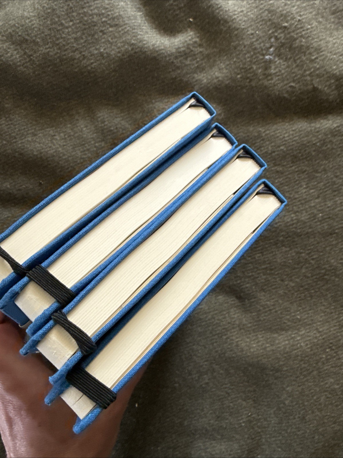 4 – Shinola Detroit Ruled Hard Linen Journals – Blue – Unused – Advert Logo