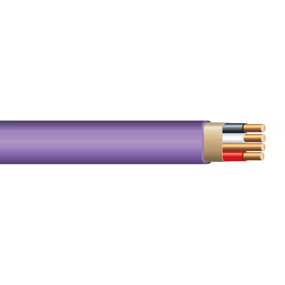 250 Ft. 12/3 Purple Solid Cerromax Slipwire Copper NM-B Wire