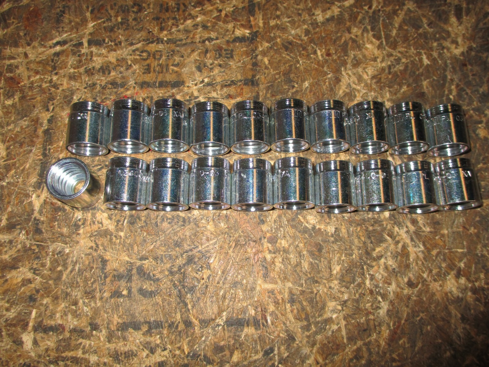 20 PACK MANULI HYDRAULIC HOSE FITTINGS 2 PIECE FERRULE 3/16″ 20 PACK