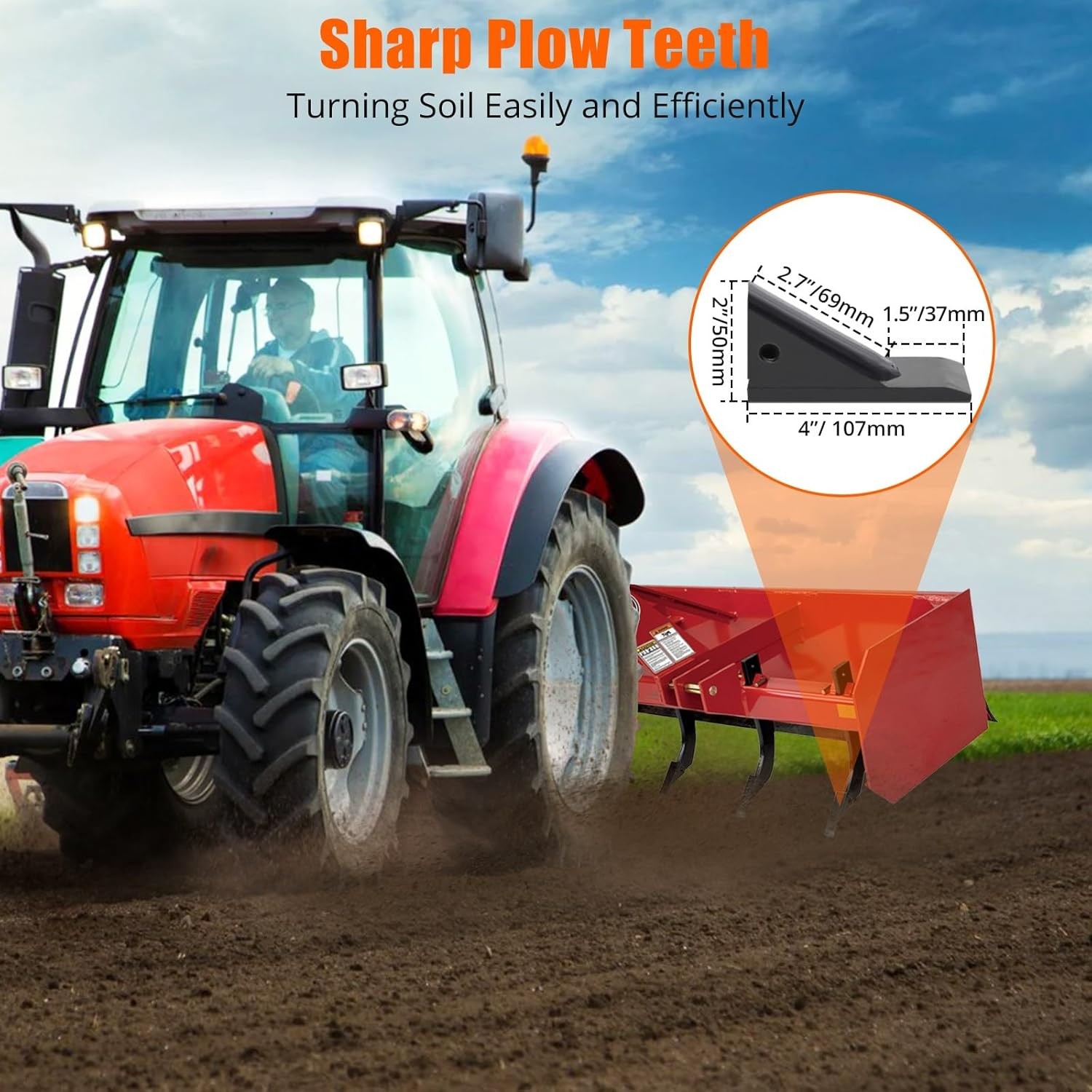 18” Tractor Box Blade Shank Scarifier Shanks Teeth 4 Holes Box Scraper Shanks