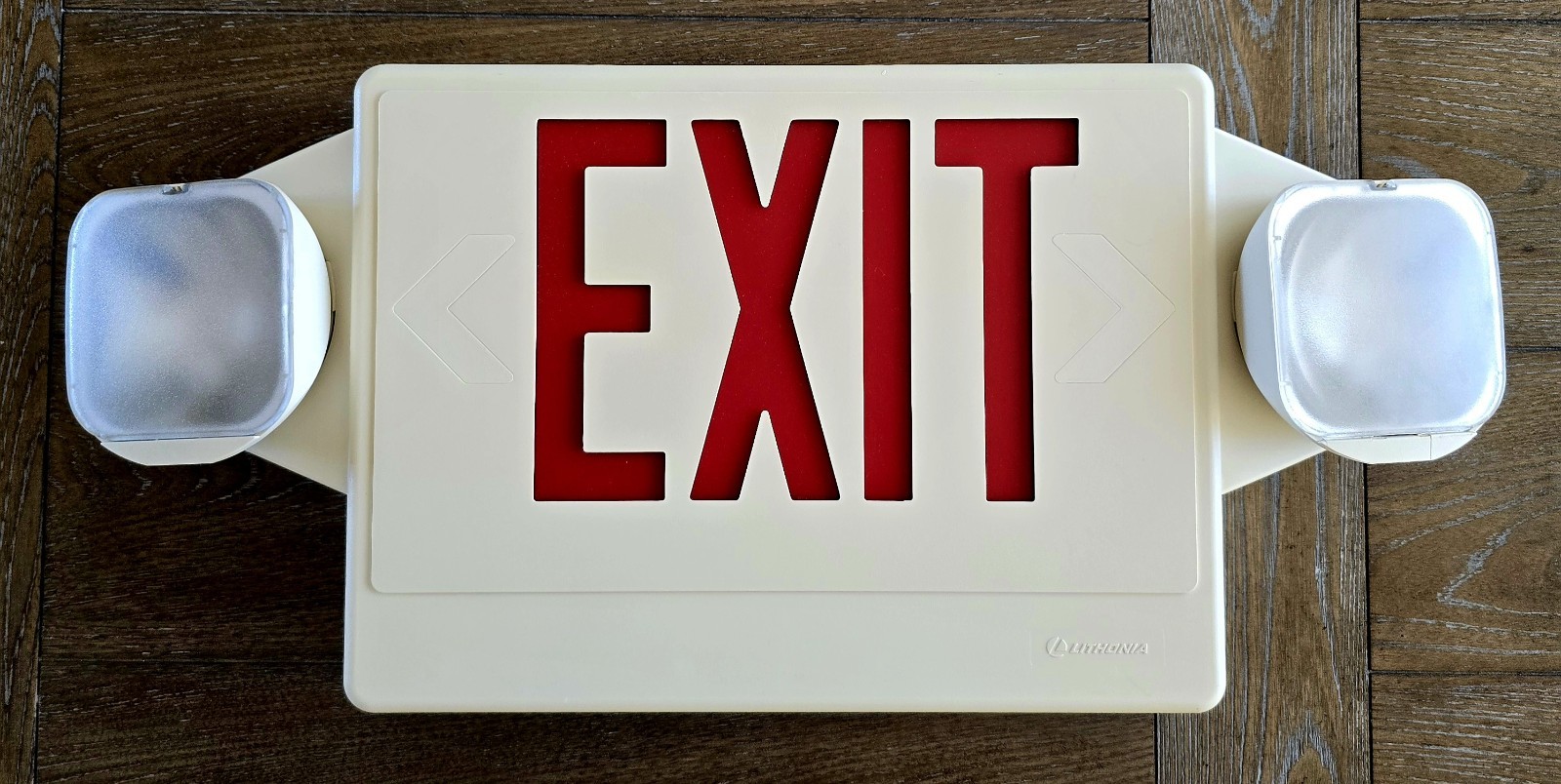 Commercial Electric Emergency Exit Sign Light Combo Untested… AS IS!