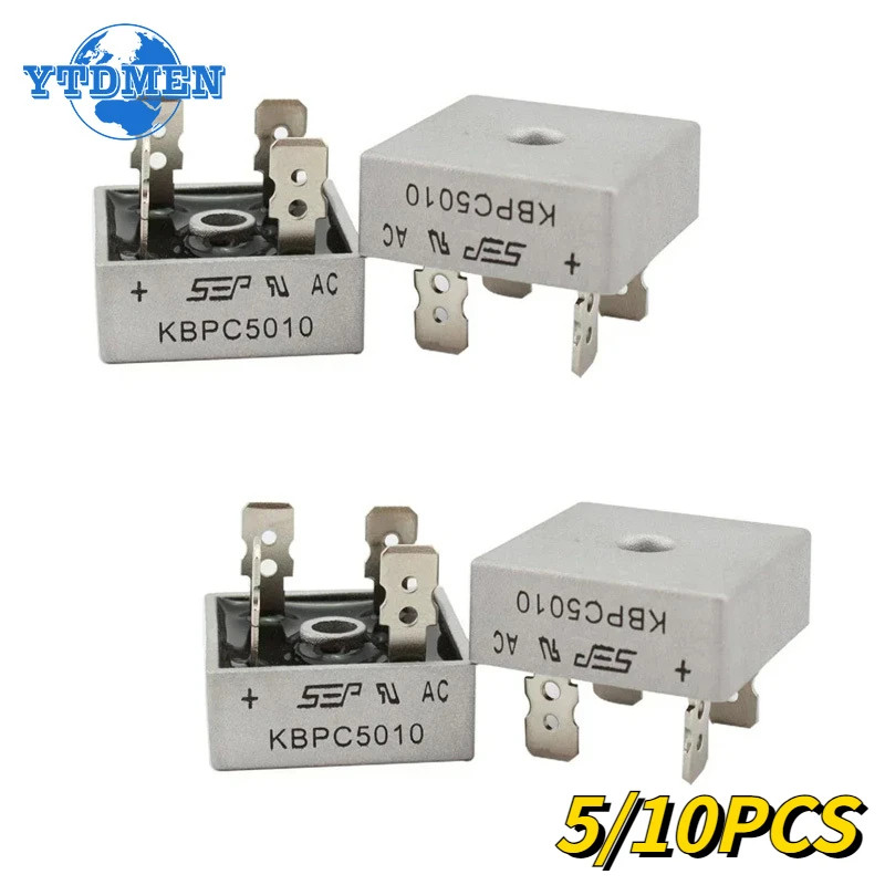5/10PC Diode Bridge Rectifier KBPC5010 50A 1000V Power Rectifier Diode KBPC 5010