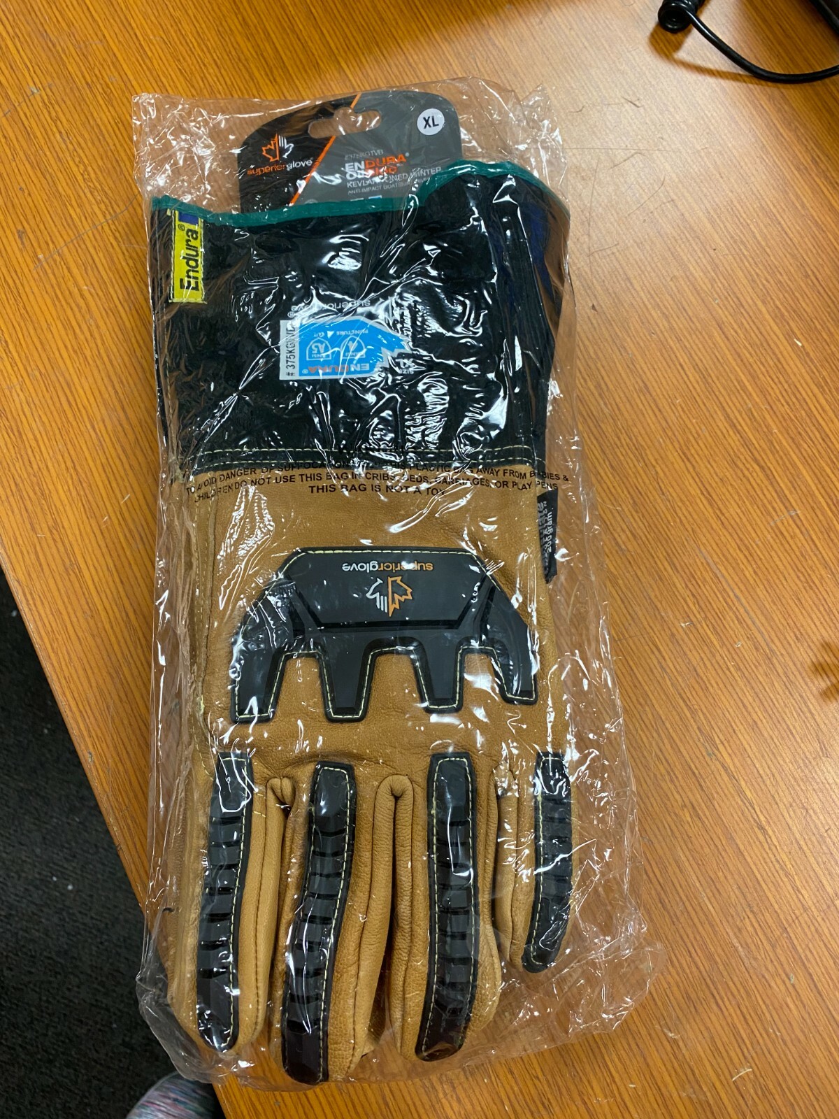 😎 NEW XL SUPERIORGLOVE ENDURA OILBLOC KEVLAR LINED GOATSKIN GLOVES 375KGTVB