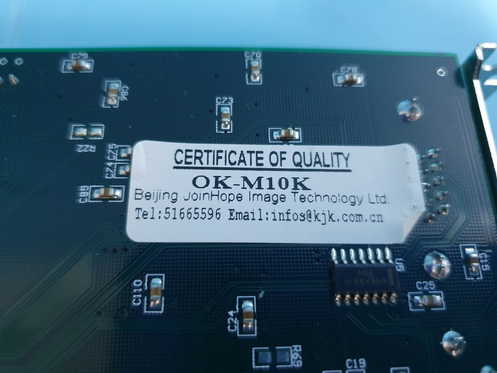 1PC BEIJING JOINHOPE IMAGE TECHNOLOGY OK-M10K BOARD