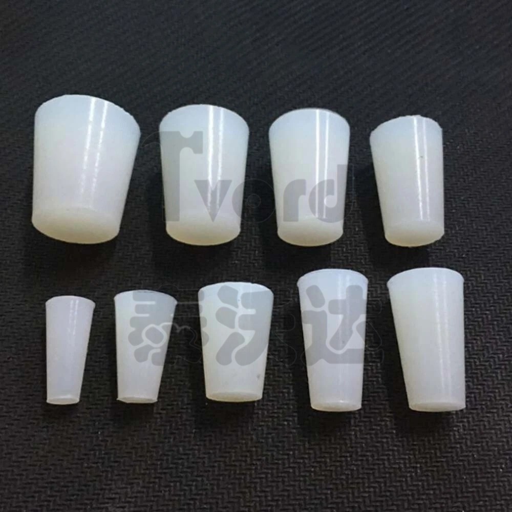 1.5-16mm Conical Silicone Plugs Solid Silicone Rubber Stopper Blocking Stopper