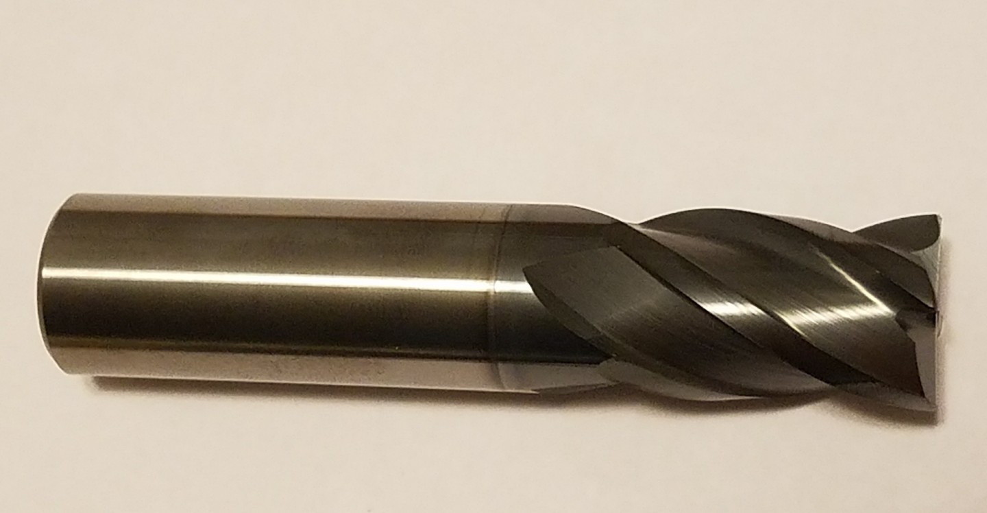 NEW Sandvik 1P222-2000-XA 20mm (.787″) 4Fl AlTiN Coated End MIll .3mm Chamfer