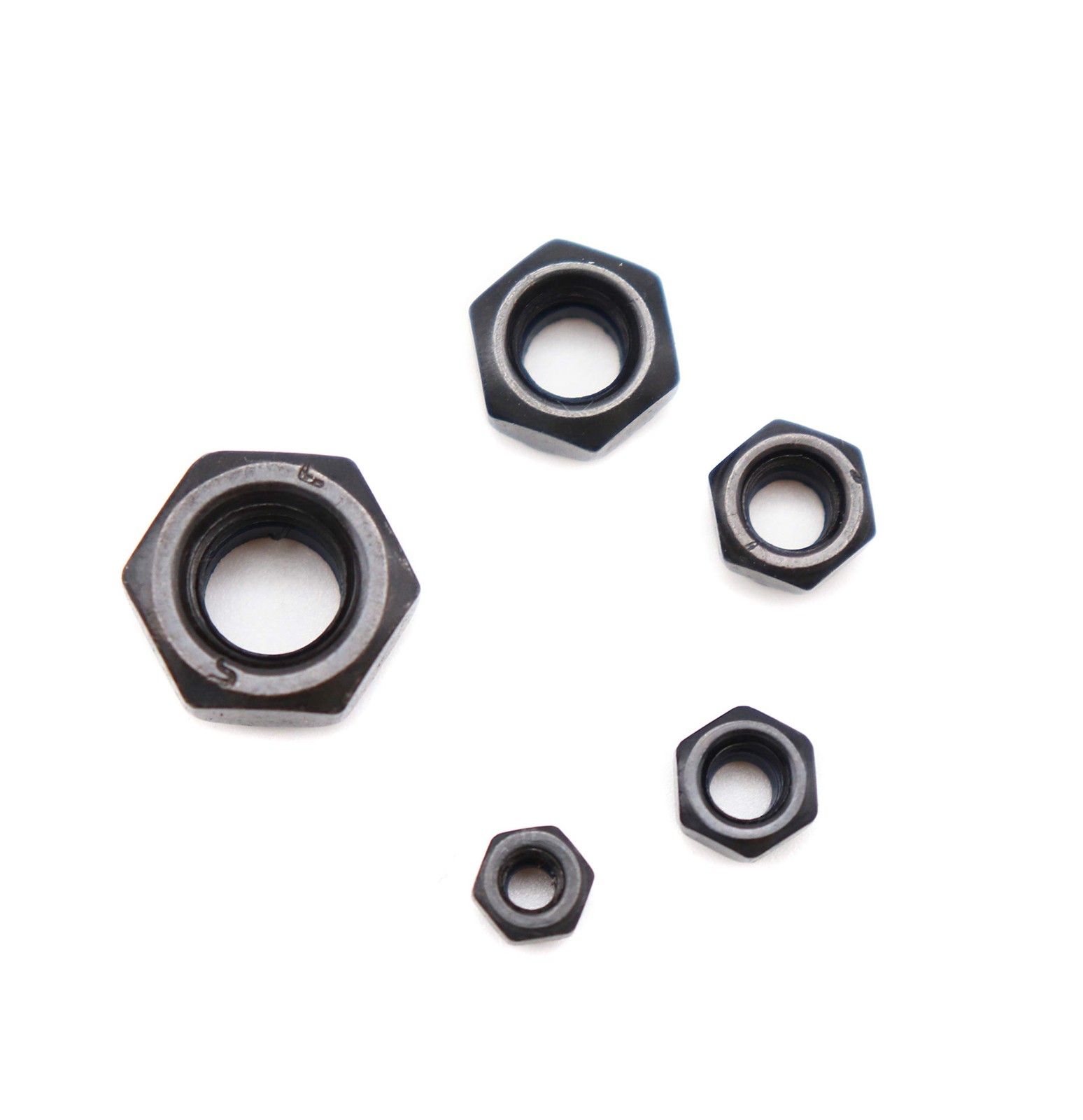 binifiMux 130Pcs Black Nylon Inserted Hex Self Locking Nuts Assortment Kit,M3…