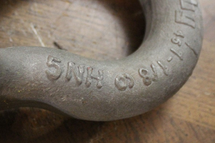 Crosby 1-1/8″ Screw Pin Anchor Shackle WLL 9-1/2 Ton Hot Dipped Galvanized Steel