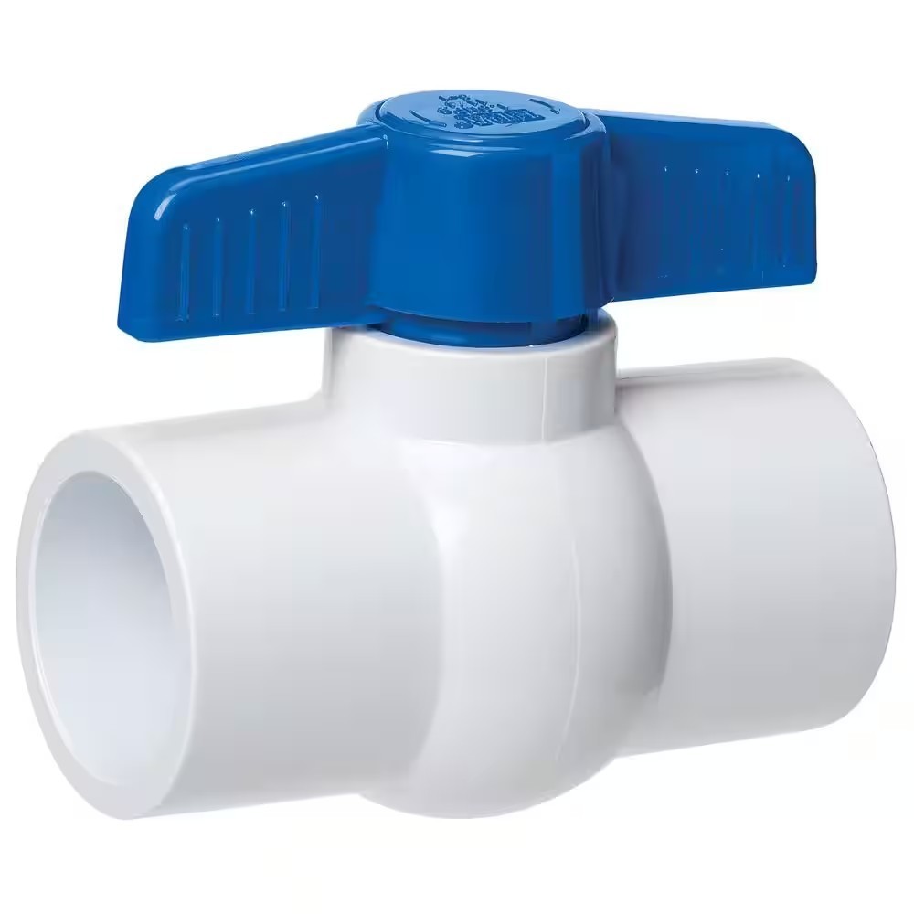 Homewerks Worldwide 3 in. Schedule 40 PVC Ball Valve Slip Joint VBV-P40-E10B