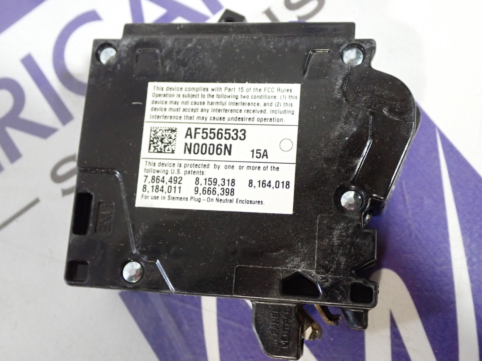 1 New Siemens QA115AFCN 1p 15 amp 120v Plug In Combo Arc Fault Breaker